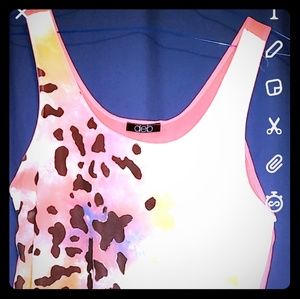 DEB LEOPARD  SIZE LARGE SHEER Tank Top